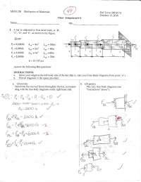 Quiz 4 with Solution for Mechanics of Materials I | MEM 230 - Docsity