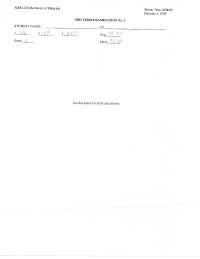 Mechanics of Materials I- Midterm examination - Spring 2009 | MEM 230 ...