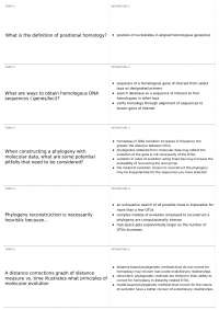 Understanding Positional Homology and Phylogeny Reconstruction in Molecular Biology