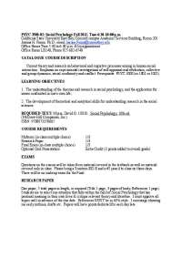 Social Psychology Course Info - PSYC 3500-02 at Cal State East Bay - Prof. Joanna Fanos