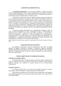 Assistência e Atenção farmacêutica