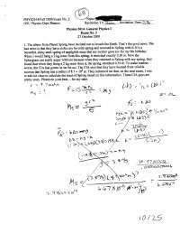 Exam 2 with Solution for General Physics | PHYS 2014 - Docsity