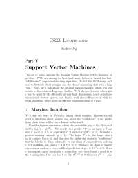 Support Vector Machines - Lectures Handouts - Machine Learning - 5