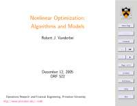 Linear Programming Non-Linear Optimization, Lecture Notes - Mathematics