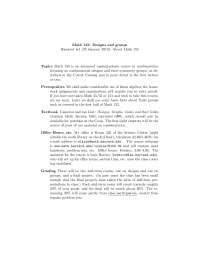 Design and Group 1, Lecture Notes - Mathematics