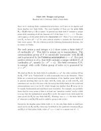 Finite Fields in Math 155: Properties and Extensions