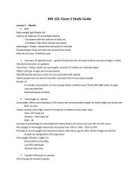 Exam 2 Study Guide for Physical Activity and Health | KIN 122