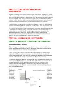 PARTE 1: CONCEPTOS BÁSICOS DE MOTIVACIÓN Frente a la pres