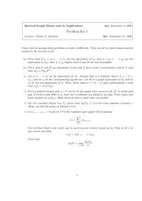 Spectral Graph Theory 1,Exercises - Mathematics