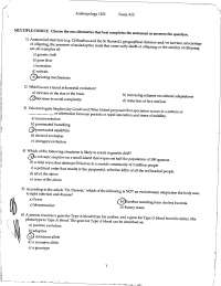 Exam 1C with Answer Key - Introduction to Anthropology | ANTH 1102 ...