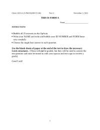 General Chemistry - Test 3 Questions with Solution | CHEM 1035 - Docsity