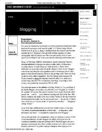 Lecture Notes on Blogging Article | LIS 60610