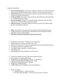 Overview of US Federal Agencies Involved in Conservation and Outdoor Recreation - Prof. Cr