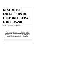 APOSTILA de HISTÓRIA chiquinho