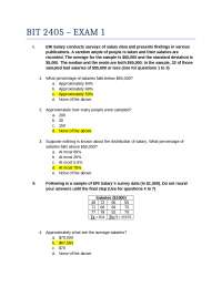 25 multiple-choice questions on Quantitative Methods - with answers | BIT 2405