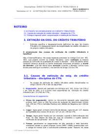 Causas de Extinção do Crédito Tributário: Compensação e Restituição