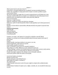 Final Study Guide of American Government in Multicultural World | POLI 1090
