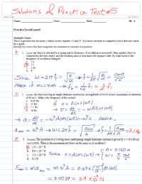Solutions for Practice Test 5 - Algebra-based Physics I | PHY 1603 ...