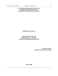 Fisiologia vegetal