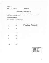 Circuits and Systems I - Problems with Solutions | ECE 201