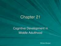 Developmental Psychology-Lecture Notes 21-Psychology