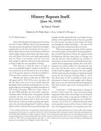 French's Warning: History Repeats Itself in the Socialist Labor Party (1918)