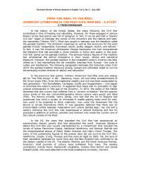 The Genteel Tradition in American Literature: A Historical Overview
