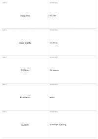 Spanish Quiz | SPAN 102 - Elementary Spanish II