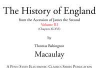 History-England Vol III - Essay - United Kingdome History - PART I