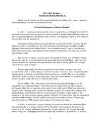 Social Response & Theoretical Explanations of Mental Disorder: Ancient Greece to Modern