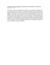History of England - Lecture Notes - United Kingdom History - Macaulay's