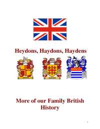 The Heydons Haydens in England -  Lecture Notes - United Kingdom History - Rev. William B. Hatden