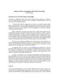 History of Wicca in England 1939 to the Present Day - Lecture Notes - United Kingdom History - Julia Phillips
