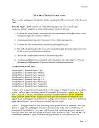 Research Paper Instructions - Introduction to Criminal Justice | CJUS 200