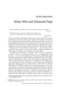 John Gray's Straw Dogs: A Philosophical Exploration of Human Nature and Ethics
