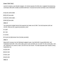 Answers to Exam 2 - Principles of Accounting 2 | EAC 2212