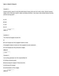 Quiz 3 with Answers Key - Principles of Accounting 2 | EAC 2212