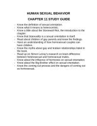 Know the Definition of Sexual Orientation - Human Sexual Behavior | PSY ...