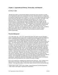 Motivators & Implications of Alliances in Public Sector Science Management