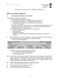 Guidelines for Analysing Literary Texts-Analysing Narrative Fiction Lecture Notes-Literature