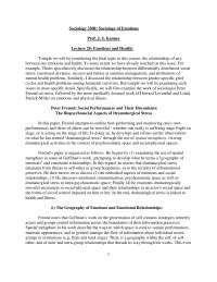 Sociology of Emotions-Lecture Notes  28-Sociology