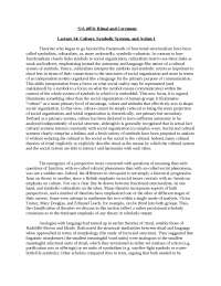 Culturalists vs. Functionalists: The Autonomy of Culture and Symbolic Systems