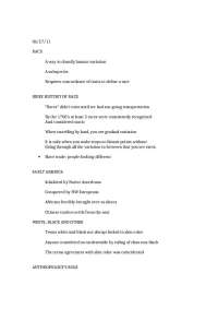 The Concept of Race: A Historical and Anthropological Perspective - Prof. T. Tichnell