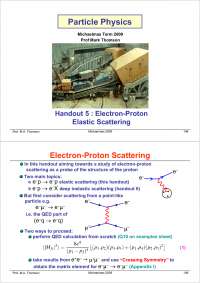 Particle Physics Part III-Handout 05 2004-Physics