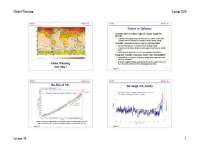 Energy and the Environment-Lecture 18 Global Warming spring 2010-Physics