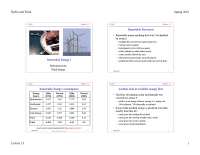 Energy and the Environment-Lecture 13 Hydro and Wind spring 2010-Physics