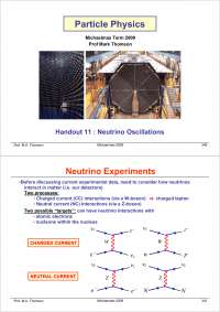 Particle Physics Part III-Handout 11 2004-Physics