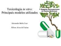 Toxicologia in vitro:Principais modelos utilizados