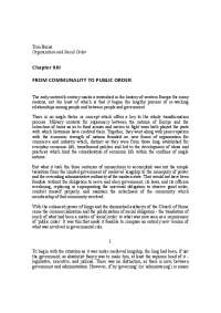Organisation and Social Order Chapter13-Lecture Notes-Sociology