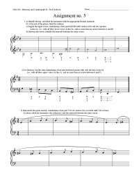 Harmony and Counterpoint II-Assignment 05-Music and Theater Arts Literature